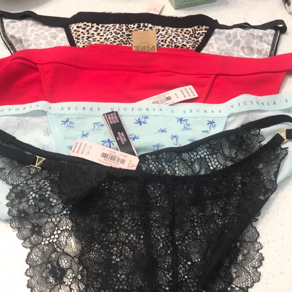 Four Victoria’s Secret panties new with tag